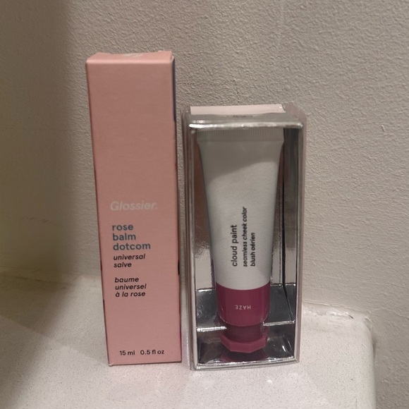 Glossier Rose Balm Dotcom & Haze Cloud Paint - Picture 1 of 1